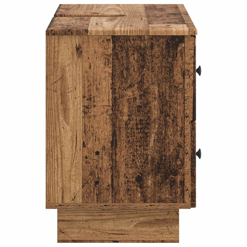 vidaXL Szafka pod umywalkę EDE Stare drewno 82 x 41 x 59 cm
