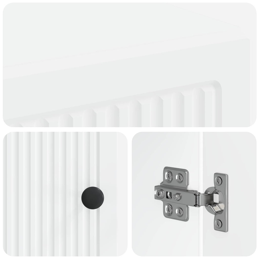 vidaXL Szafka Łazienkowa EDE Biały 30 x 31 x 80 cm Drewno inżynieryjne