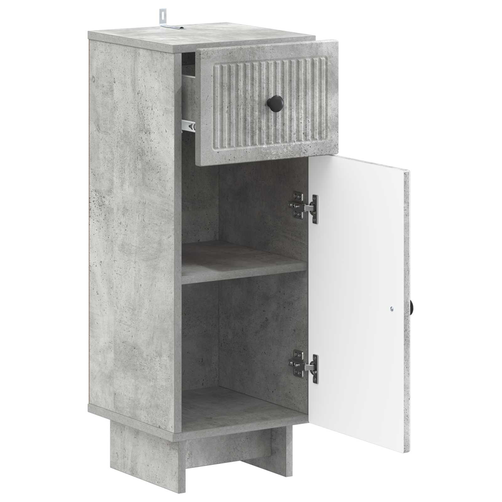 vidaXL Szafka Łazienkowa EDE Betonowy szary 30 x 31 x 80 cm