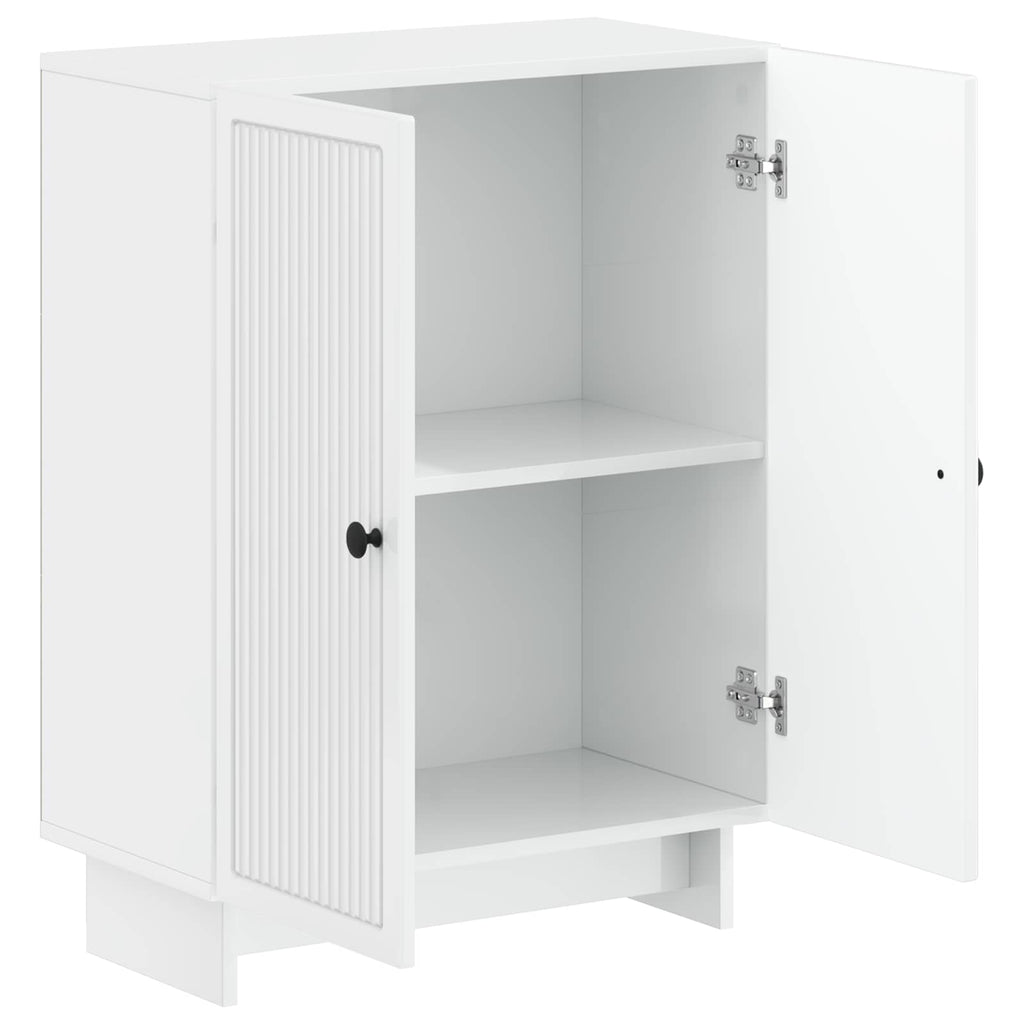 vidaXL Szafka Łazienkowa EDE Biały wysoki połysk 59,5 x 31 x 80 cm