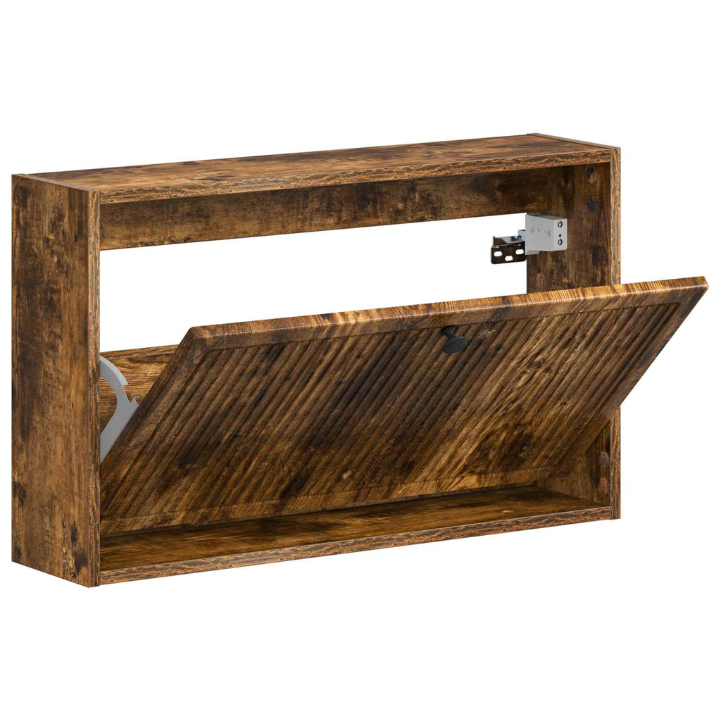 vidaXL Wisząca szafka na buty EDE 71 x 17 x 43 cm Drewno inżynieryjne