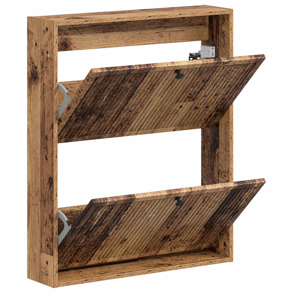 vidaXL Wisząca szafka na buty EDE 71 x 17 x 86 cm Drewno inżynieryjne