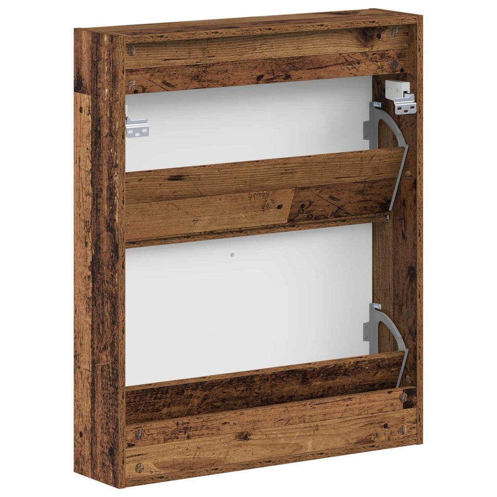 vidaXL Wisząca szafka na buty EDE 71 x 17 x 86 cm Drewno inżynieryjne
