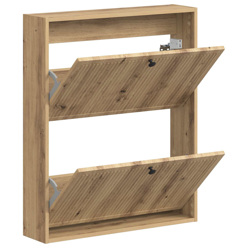 vidaXL Wisząca szafka na buty EDE 71 x 17 x 86 cm Drewno inżynieryjne
