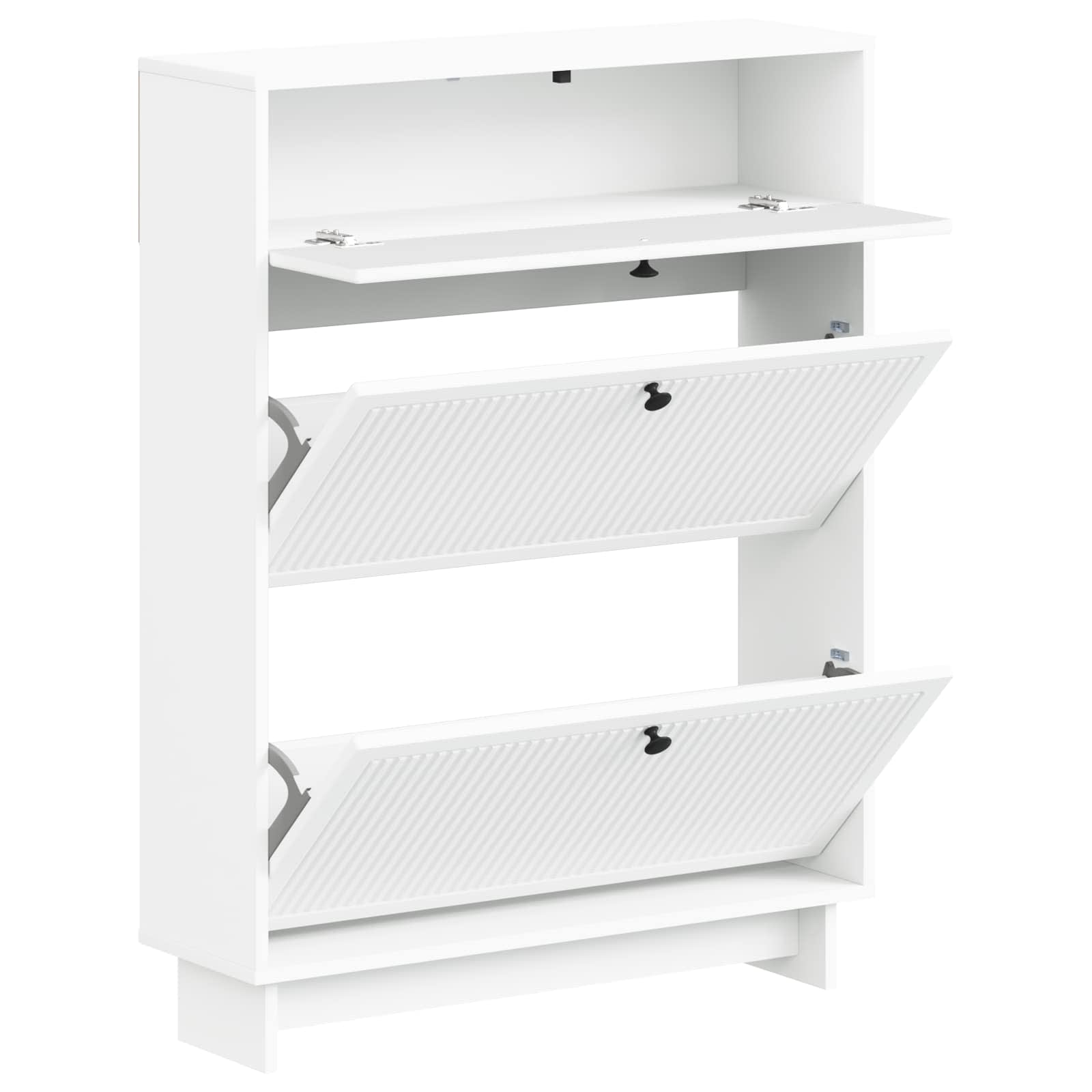 vidaXL Szafka na buty EDE 78 x 24 x 103 cm Drewno inżynieryjne Biały