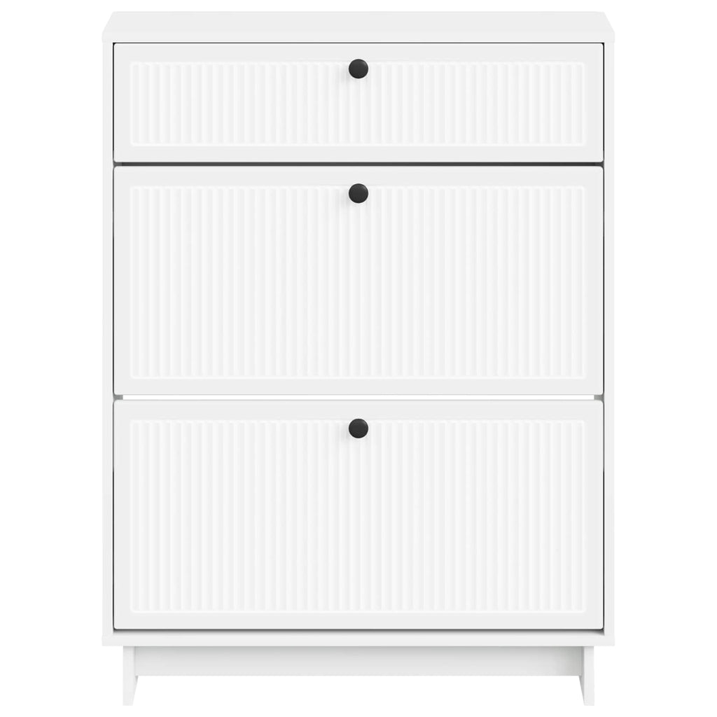 vidaXL Szafka na buty EDE 78 x 24 x 103 cm Drewno inżynieryjne Biały