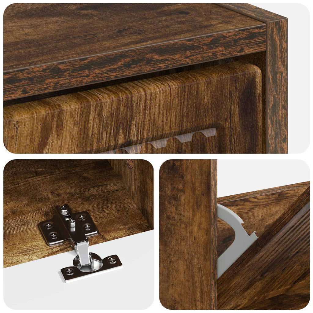 vidaXL Szafka na buty EDE 78 x 24 x 103 cm Drewno inżynieryjne