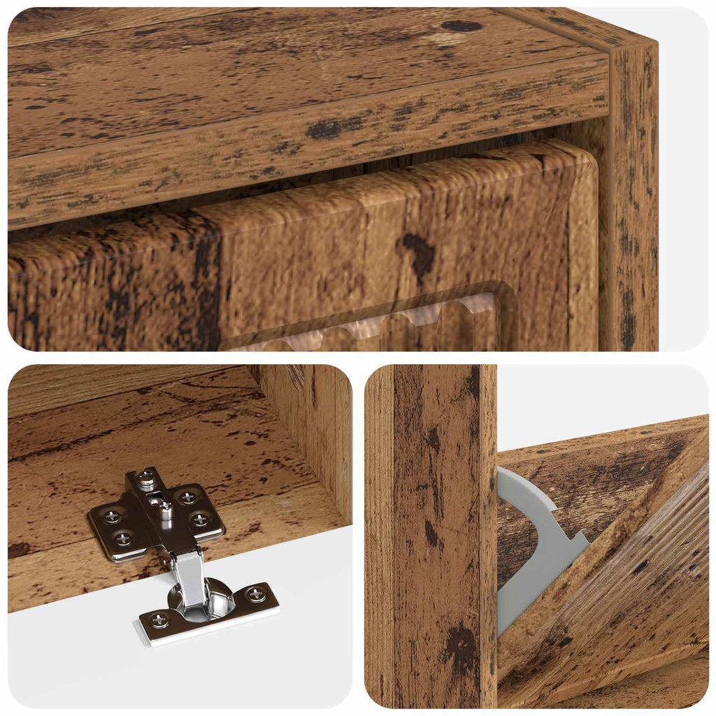 vidaXL Szafka na buty EDE 78 x 24 x 103 cm Drewno inżynieryjne