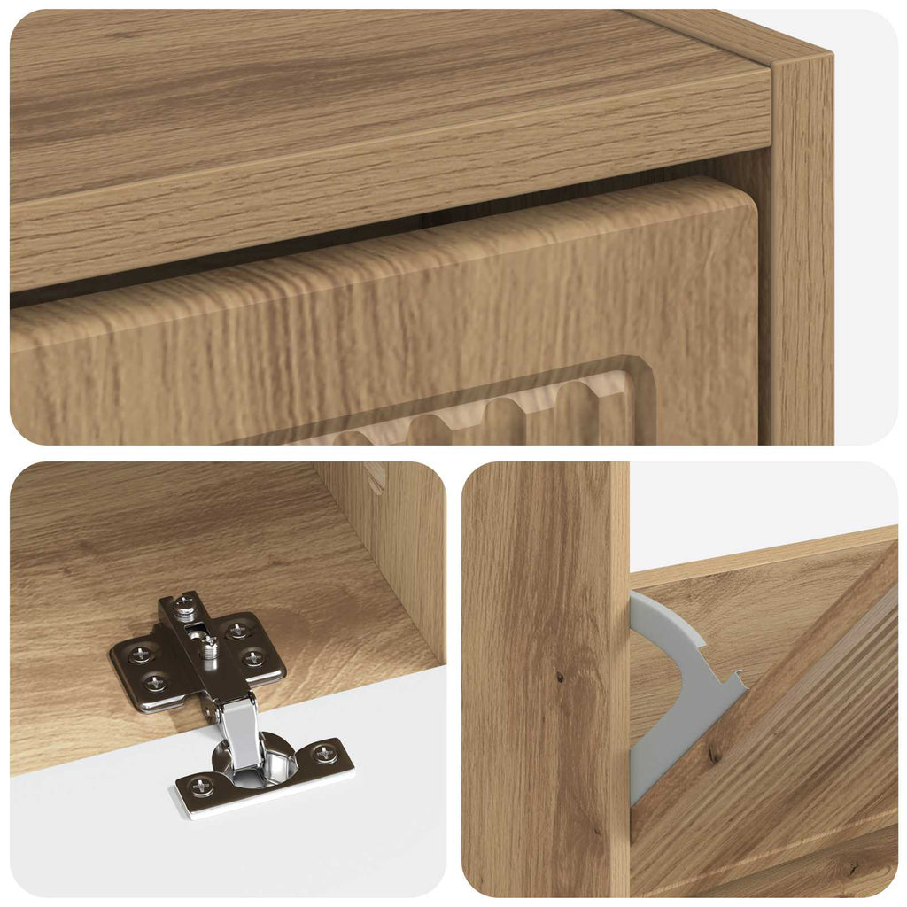 vidaXL Szafka na buty EDE 78 x 24 x 103 cm Drewno inżynieryjne