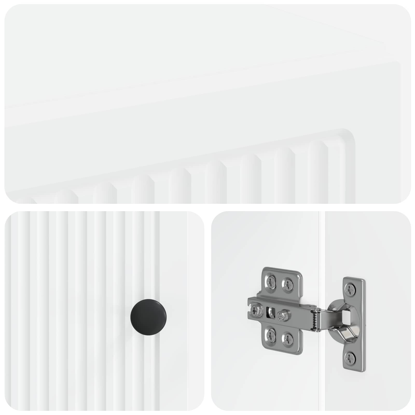 vidaXL Szafka toaletowa EDE Biały 66 x 25,5 x 190 cm