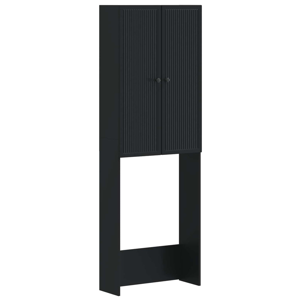 vidaXL Szafka toaletowa EDE Czarny 66 x 25,5 x 190 cm