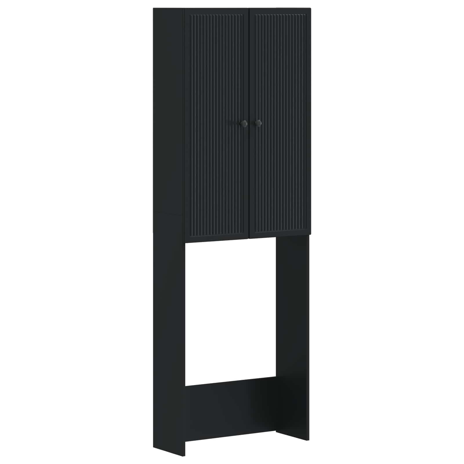 vidaXL Szafka toaletowa EDE Czarny 66 x 25,5 x 190 cm