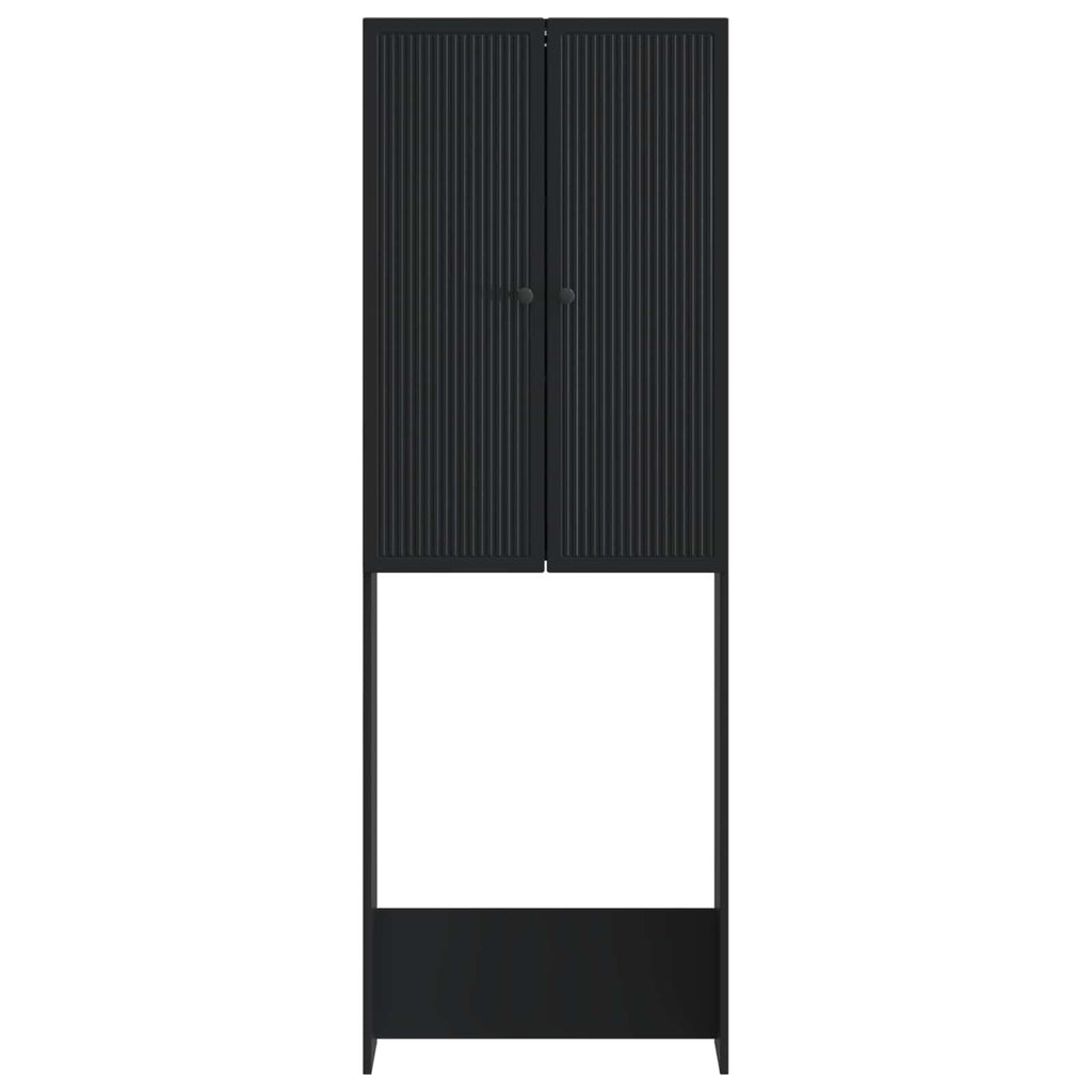 vidaXL Szafka toaletowa EDE Czarny 66 x 25,5 x 190 cm