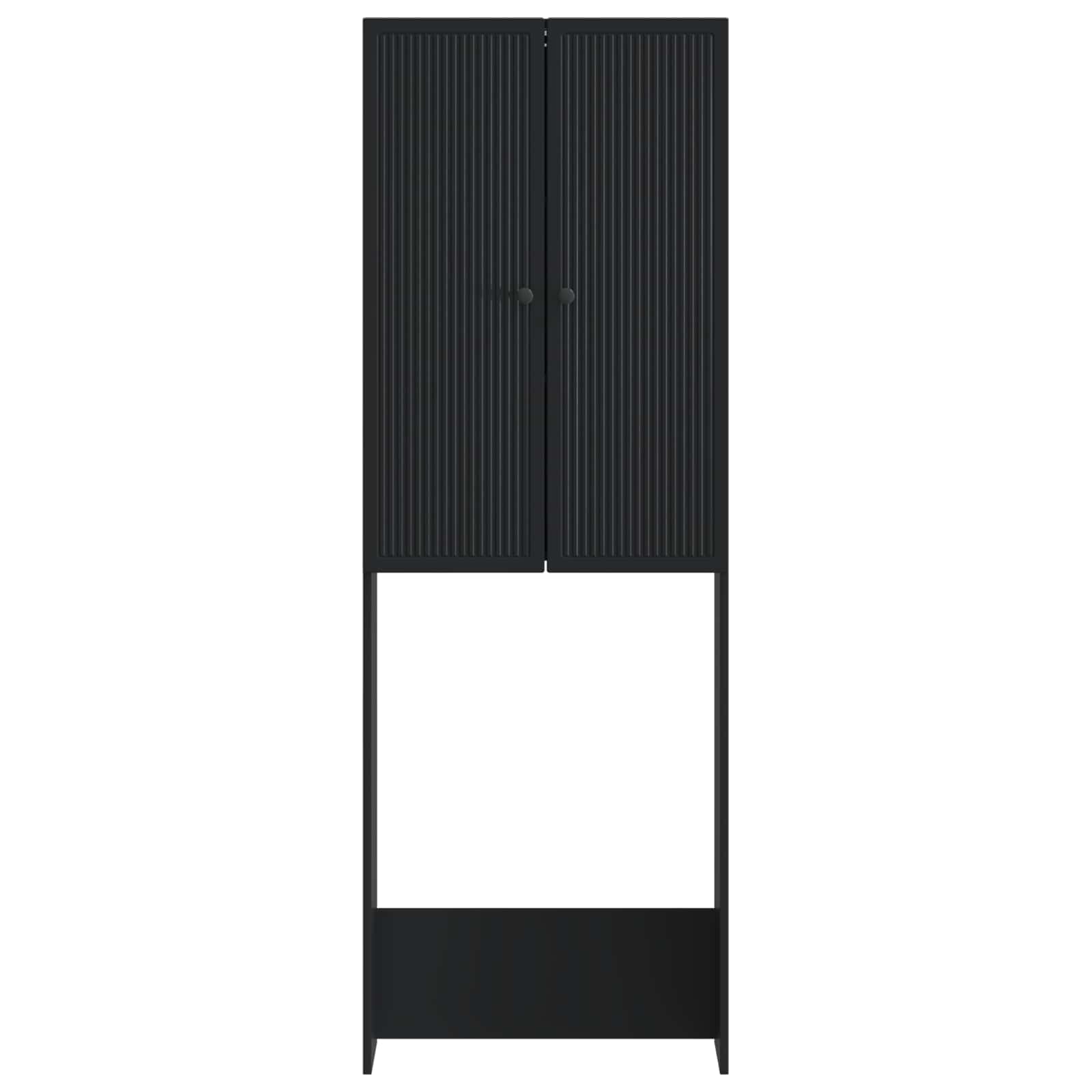 vidaXL Szafka toaletowa EDE Czarny 66 x 25,5 x 190 cm