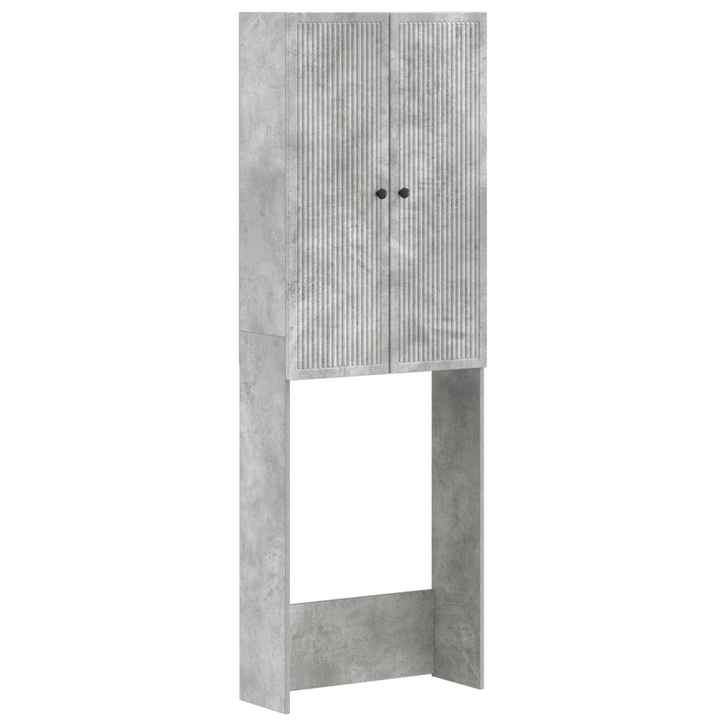 vidaXL Szafka toaletowa EDE Betonowy szary 66 x 25,5 x 190 cm
