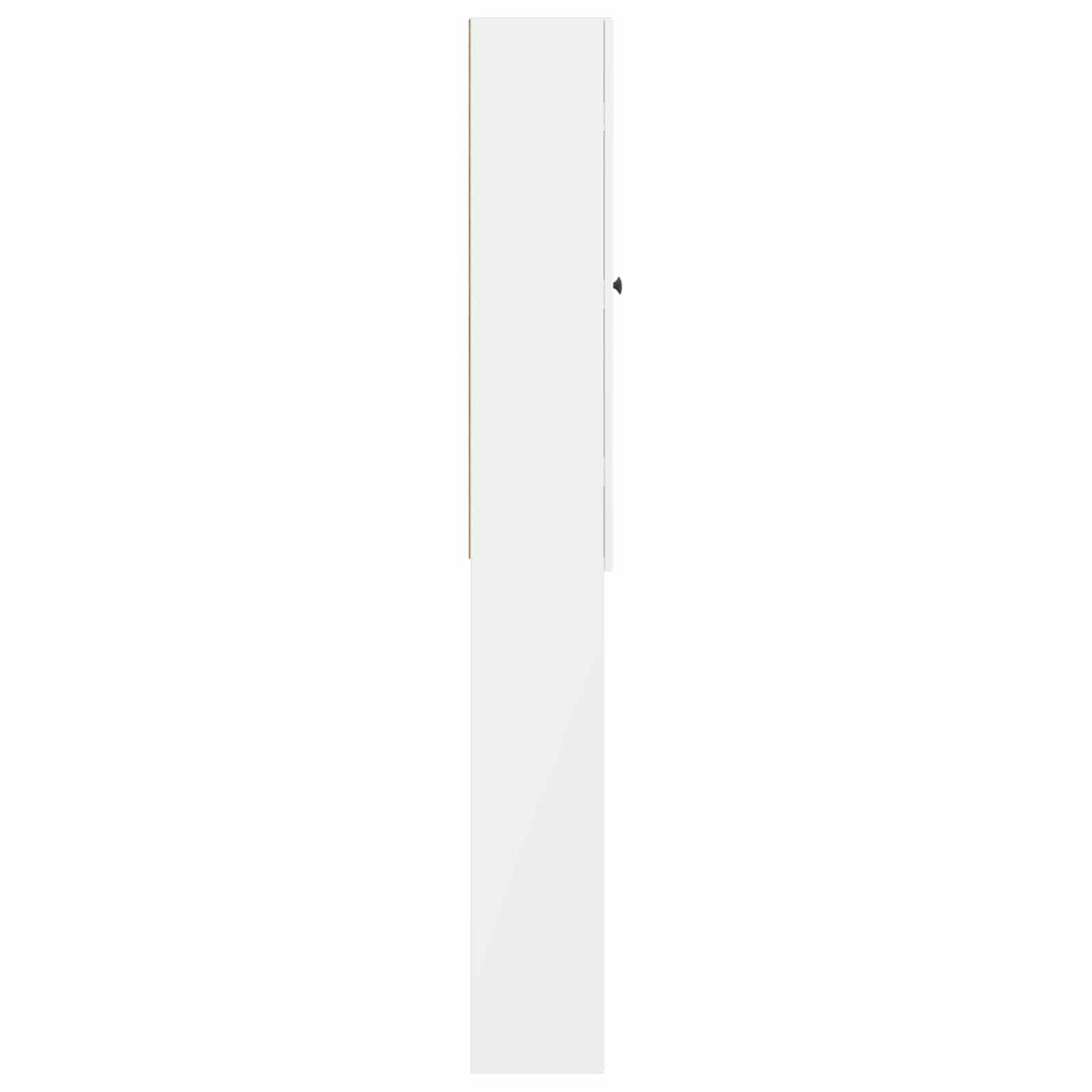 vidaXL Szafka toaletowa EDE Biały wysoki połysk 66 x 25,5 x 190 cm
