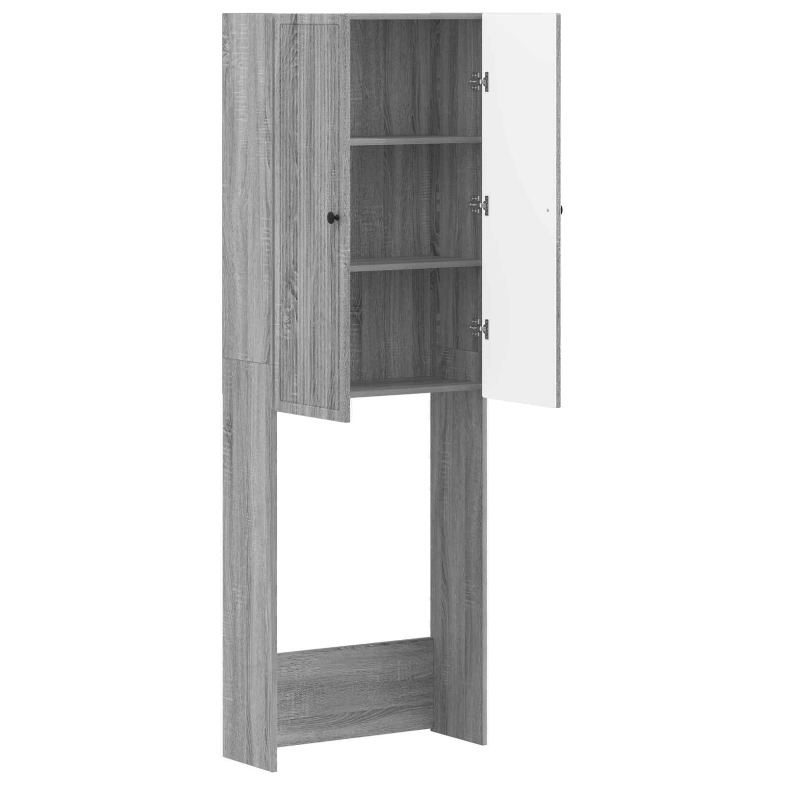 vidaXL Szafka toaletowa EDE Szary Sonoma 66 x 25,5 x 190 cm