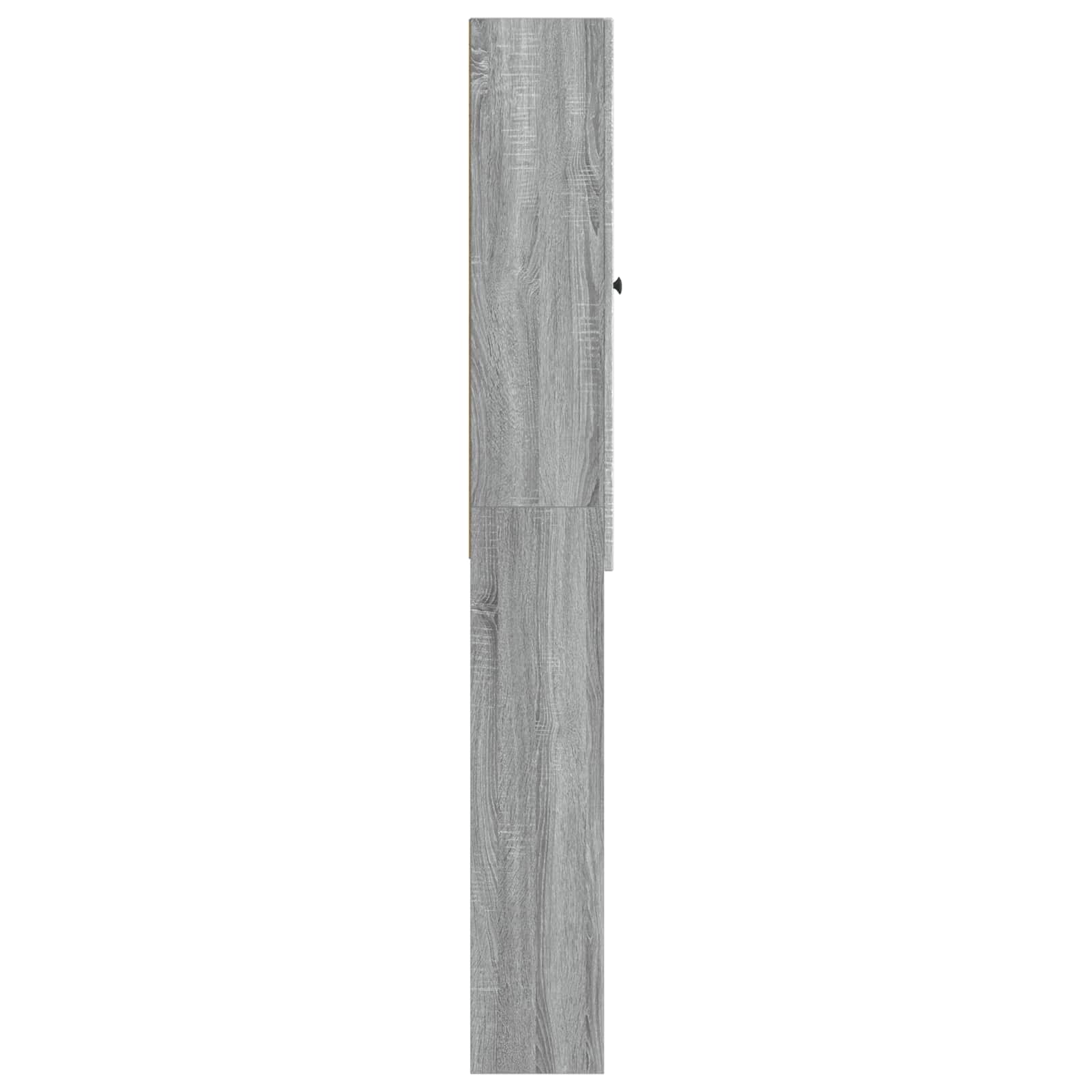 vidaXL Szafka toaletowa EDE Szary Sonoma 66 x 25,5 x 190 cm
