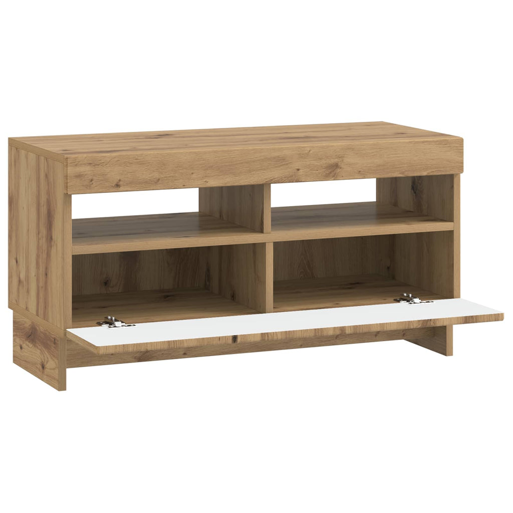 vidaXL Szafka na Telewizor LED Dąb artisan Drewno inżynieryjne