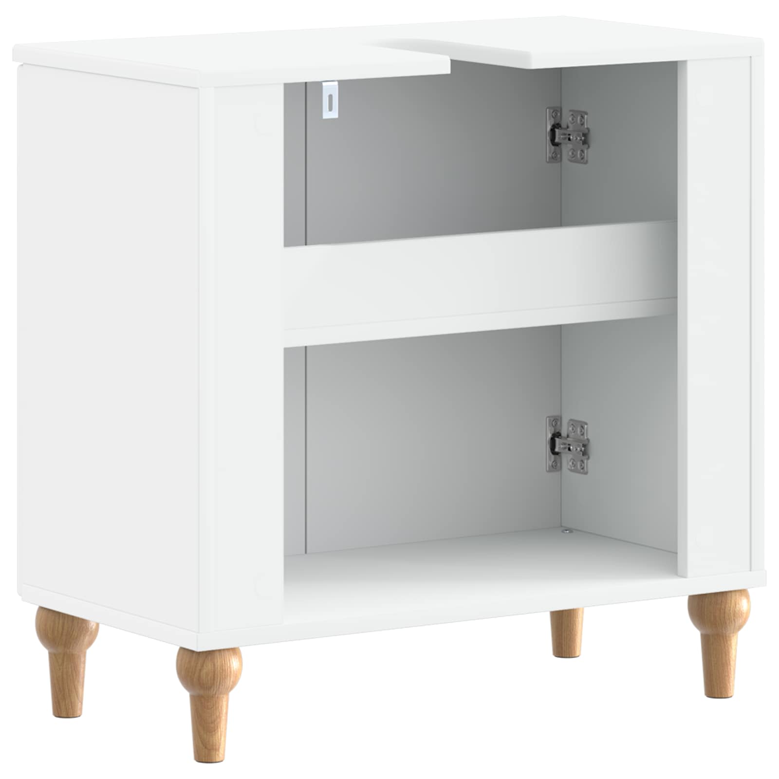 vidaXL Szafka pod umywalkę ALKMAAR Biały 59,5 x 31,5 x 59 cm