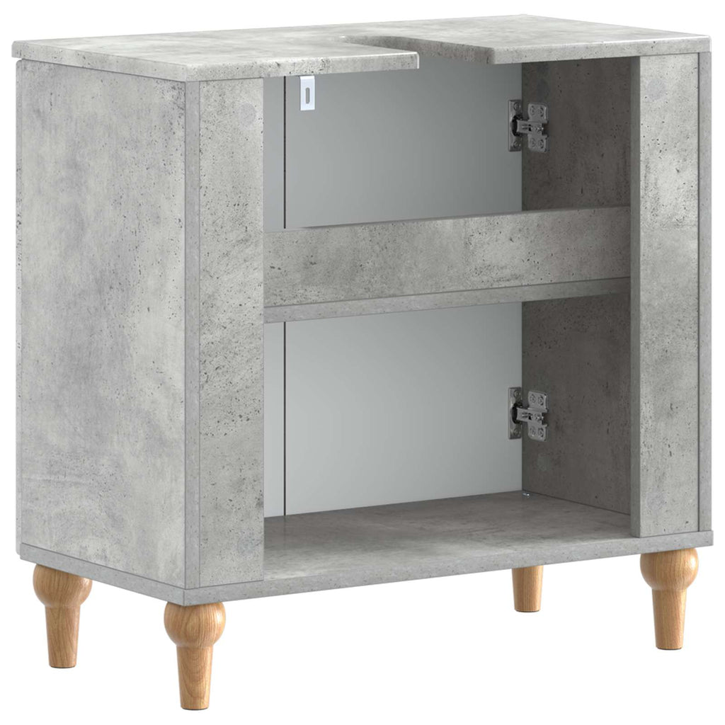 vidaXL Szafka pod umywalkę ALKMAAR Betonowy szary 59,5 x 31,5 x 59 cm