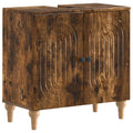 vidaXL Szafka pod umywalkę ALKMAAR Dąb wędzony 59,5 x 31,5 x 59 cm