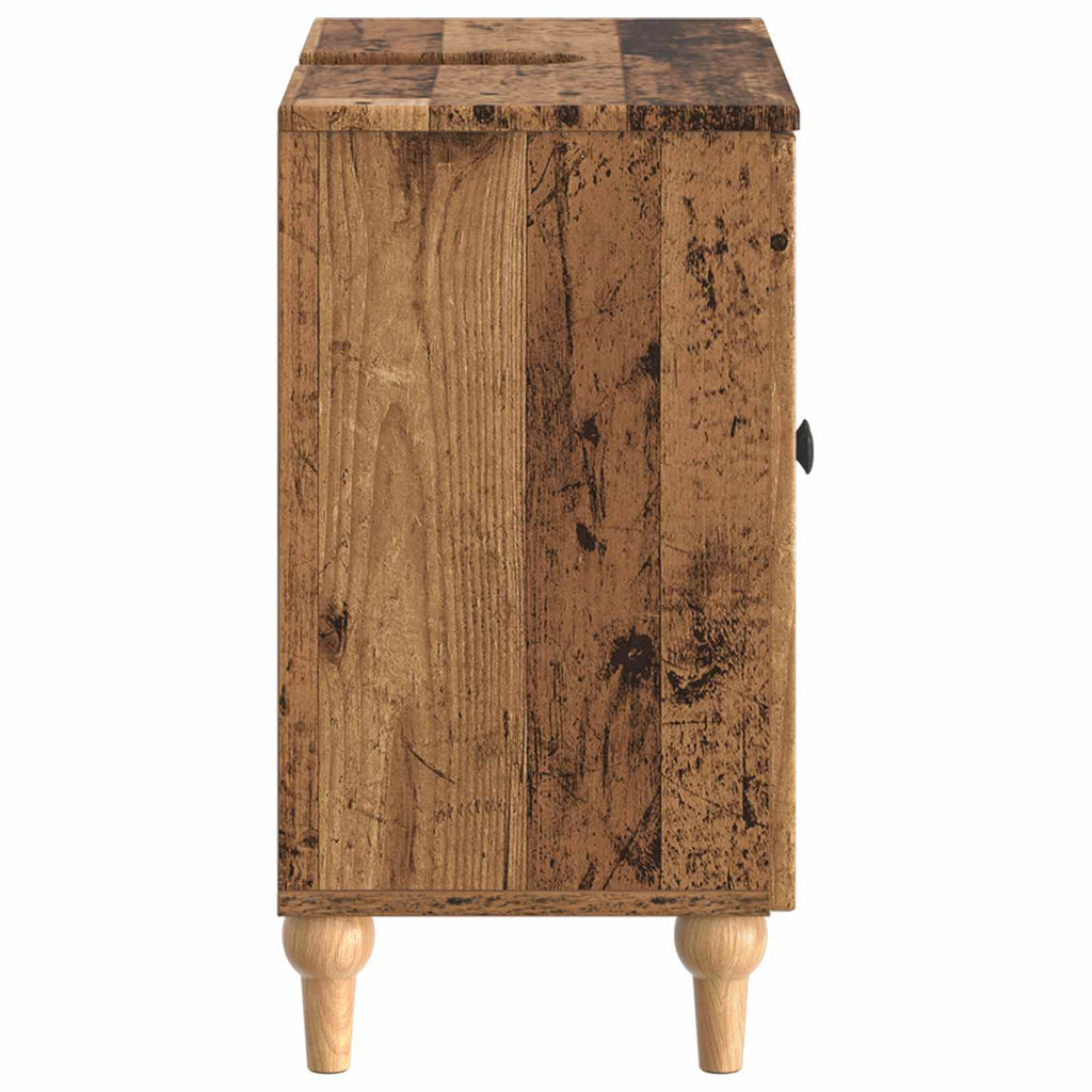 vidaXL Szafka pod umywalkę ALKMAAR Stare drewno 59,5 x 31,5 x 59 cm