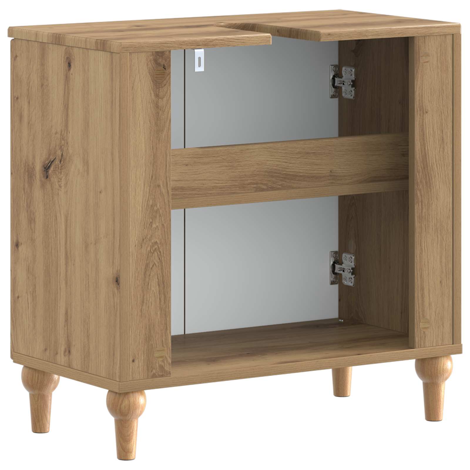 vidaXL Szafka pod umywalkę ALKMAAR Dąb artisan 59,5 x 31,5 x 59 cm