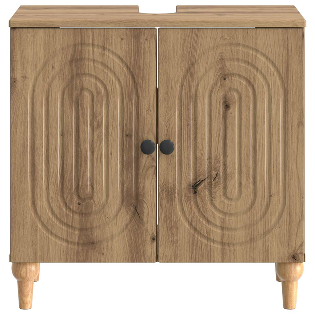 vidaXL Szafka pod umywalkę ALKMAAR Dąb artisan 59,5 x 31,5 x 59 cm