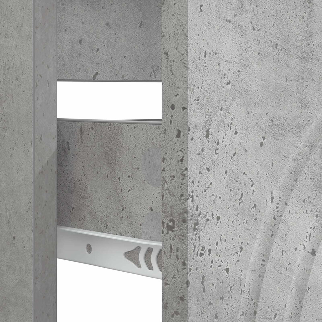 vidaXL Szafka pod umywalkę ALKMAAR Betonowy szary 82 x 41 x 59 cm