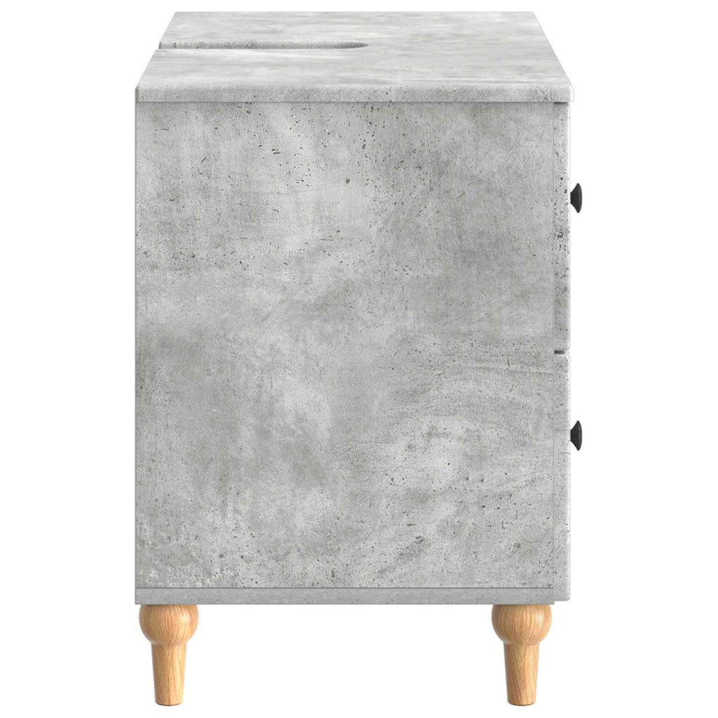 vidaXL Szafka pod umywalkę ALKMAAR Betonowy szary 82 x 41 x 59 cm