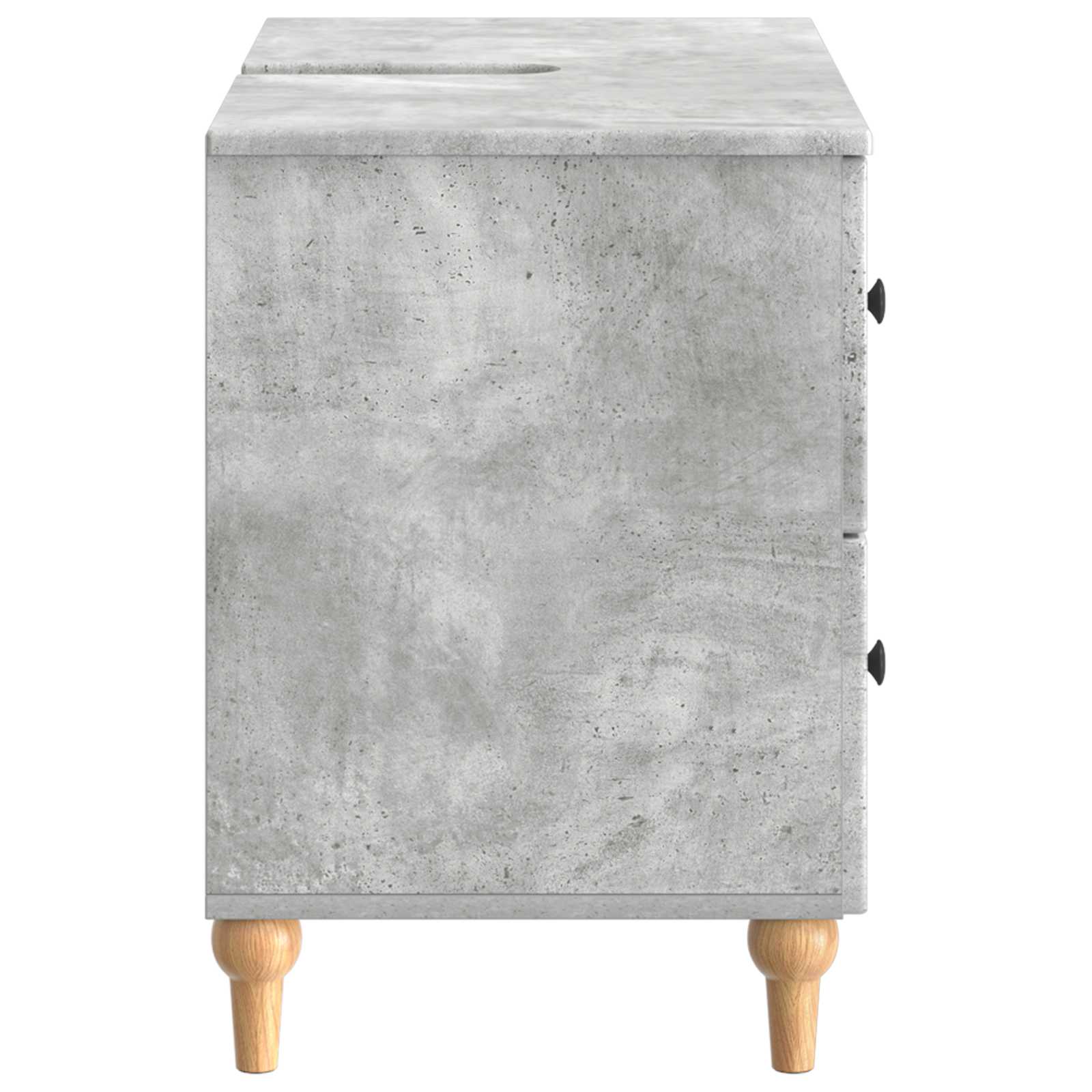 vidaXL Szafka pod umywalkę ALKMAAR Betonowy szary 82 x 41 x 59 cm