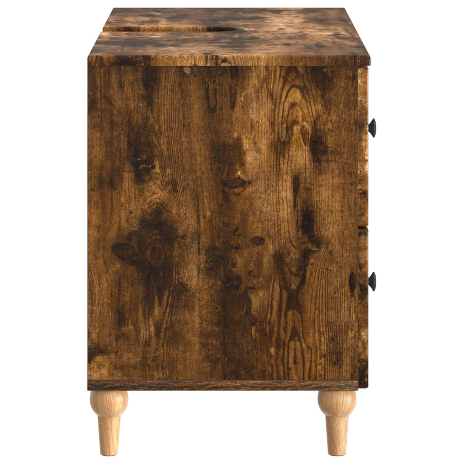 vidaXL Szafka pod umywalkę ALKMAAR Dąb wędzony 82 x 41 x 59 cm