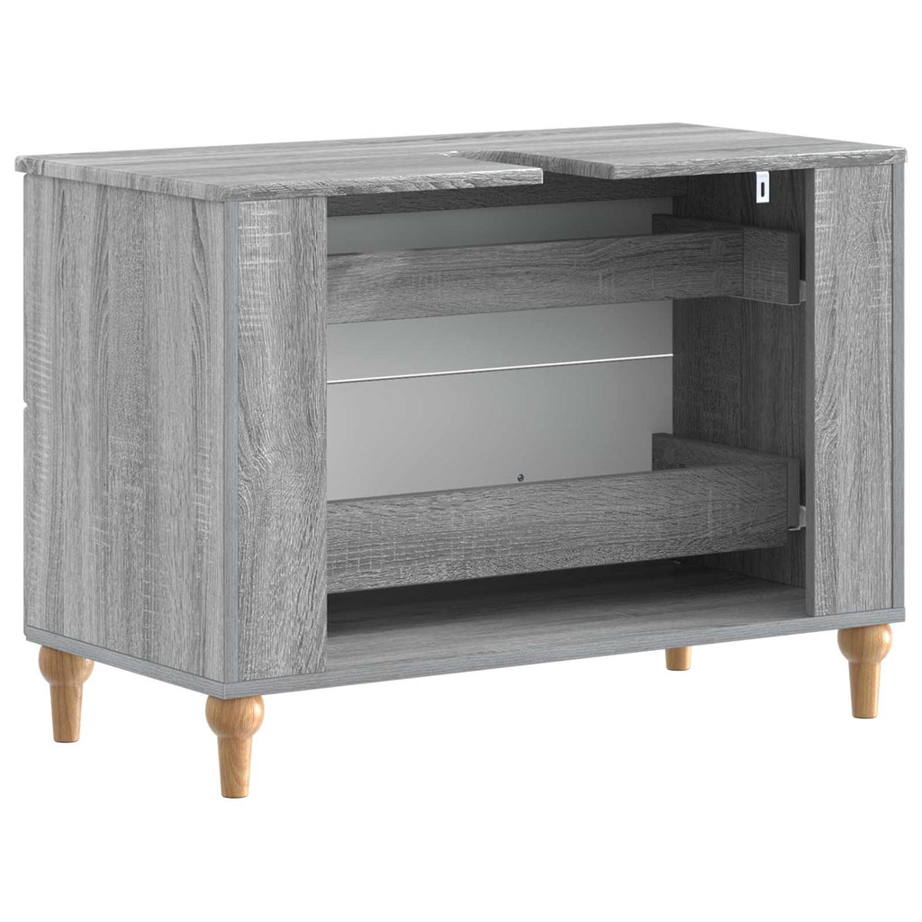 vidaXL Szafka pod umywalkę ALKMAAR Szary Sonoma 82 x 41 x 59 cm