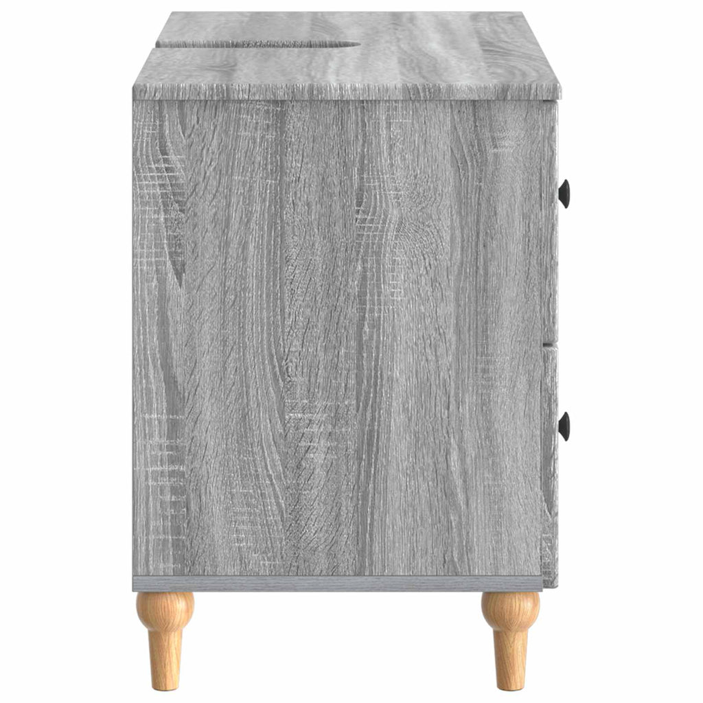 vidaXL Szafka pod umywalkę ALKMAAR Szary Sonoma 82 x 41 x 59 cm