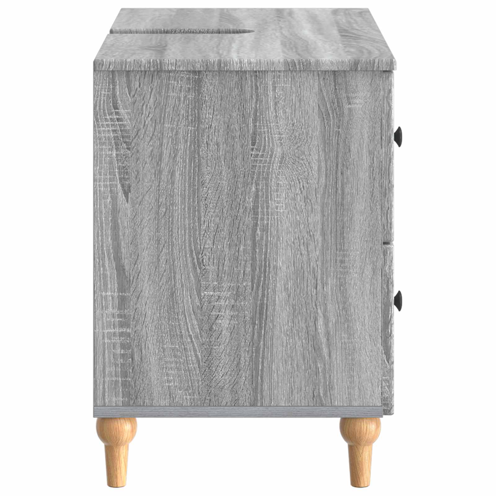 vidaXL Szafka pod umywalkę ALKMAAR Szary Sonoma 82 x 41 x 59 cm