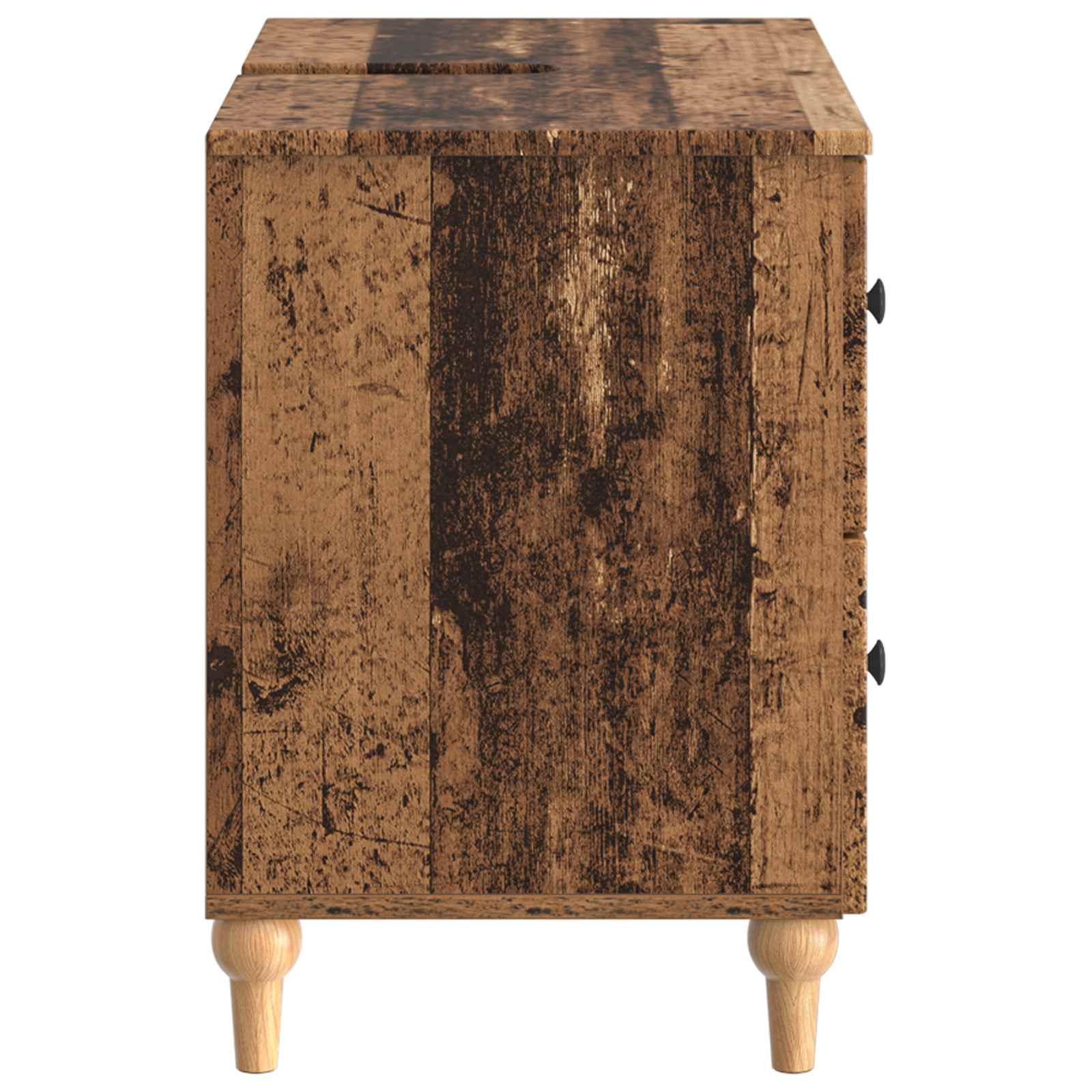vidaXL Szafka pod umywalkę ALKMAAR Stare drewno 82 x 41 x 59 cm