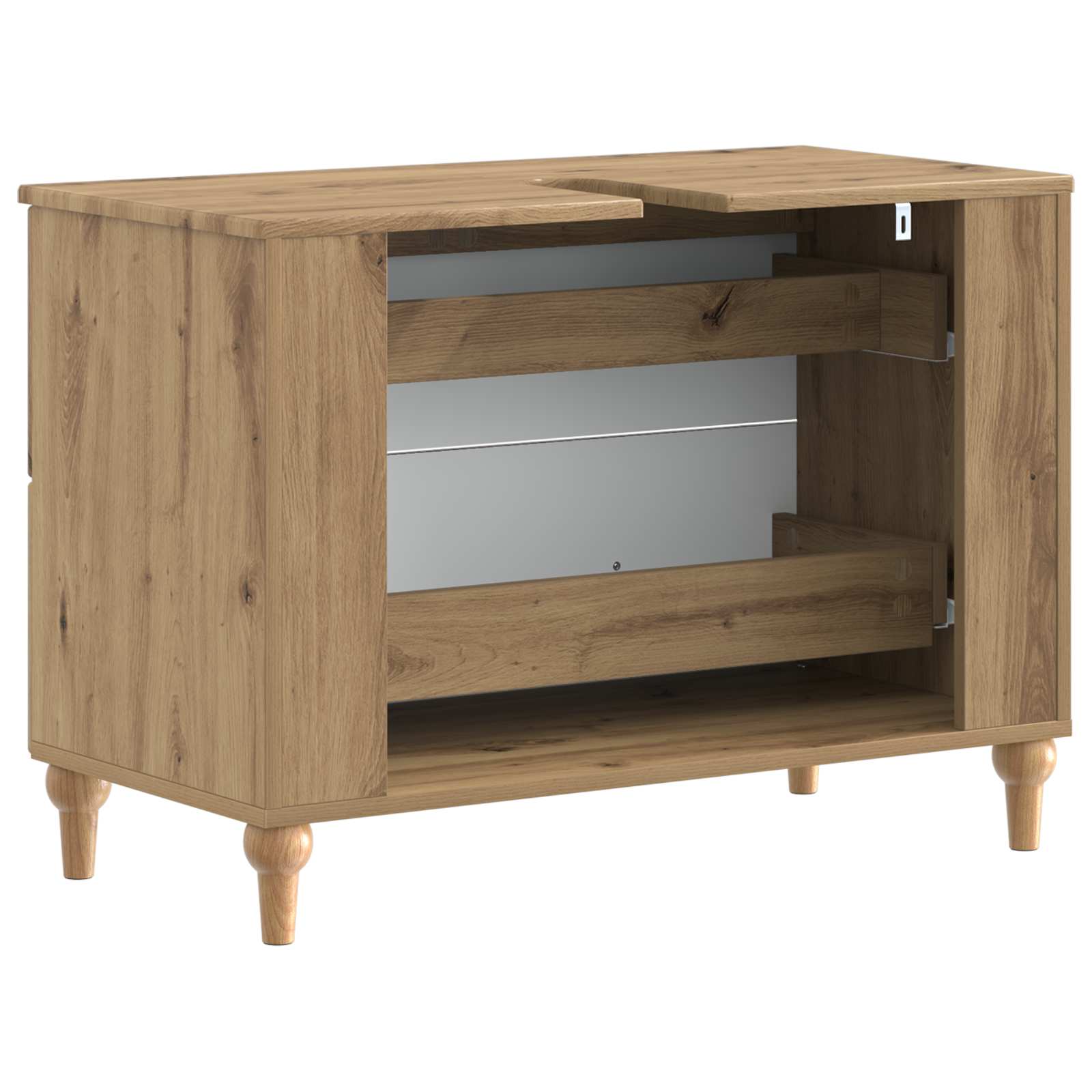 vidaXL Szafka pod umywalkę ALKMAAR Dąb artisan 82 x 41 x 59 cm