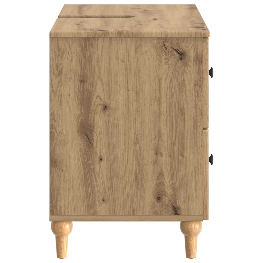 vidaXL Szafka pod umywalkę ALKMAAR Dąb artisan 82 x 41 x 59 cm