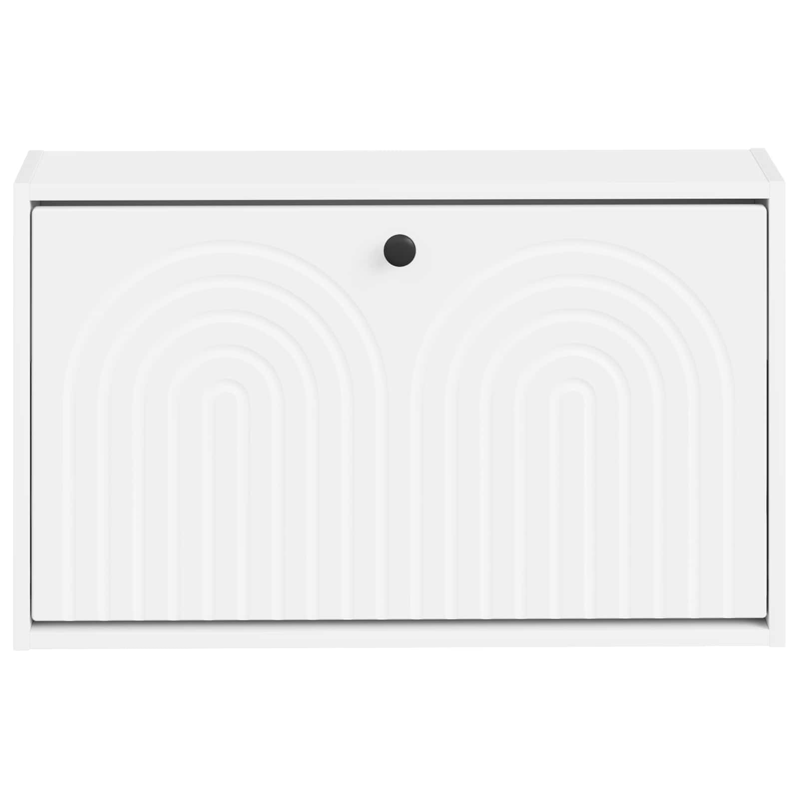 vidaXL Wisząca szafka na buty ALKMAAR 71 x 17 x 43 cm Biały
