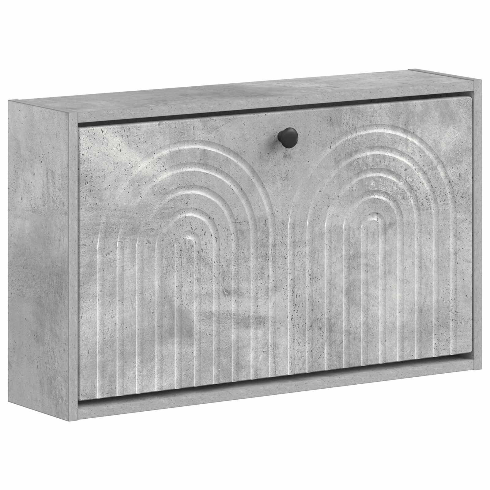 vidaXL Wisząca szafka na buty ALKMAAR 71 x 17 x 43 cm Betonowy szary