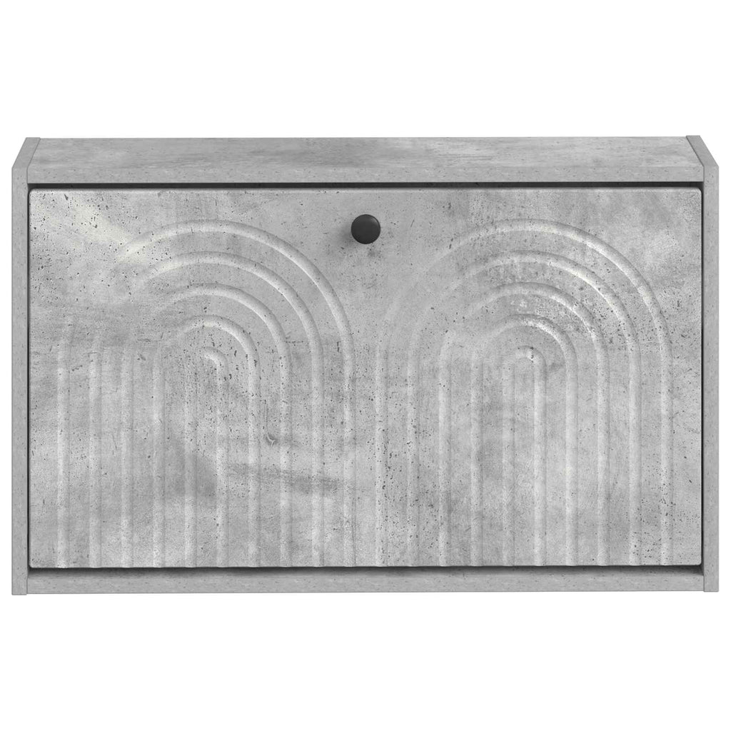 vidaXL Wisząca szafka na buty ALKMAAR 71 x 17 x 43 cm Betonowy szary