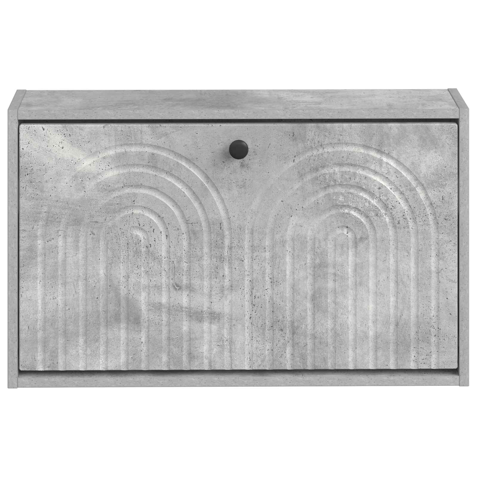 vidaXL Wisząca szafka na buty ALKMAAR 71 x 17 x 43 cm Betonowy szary