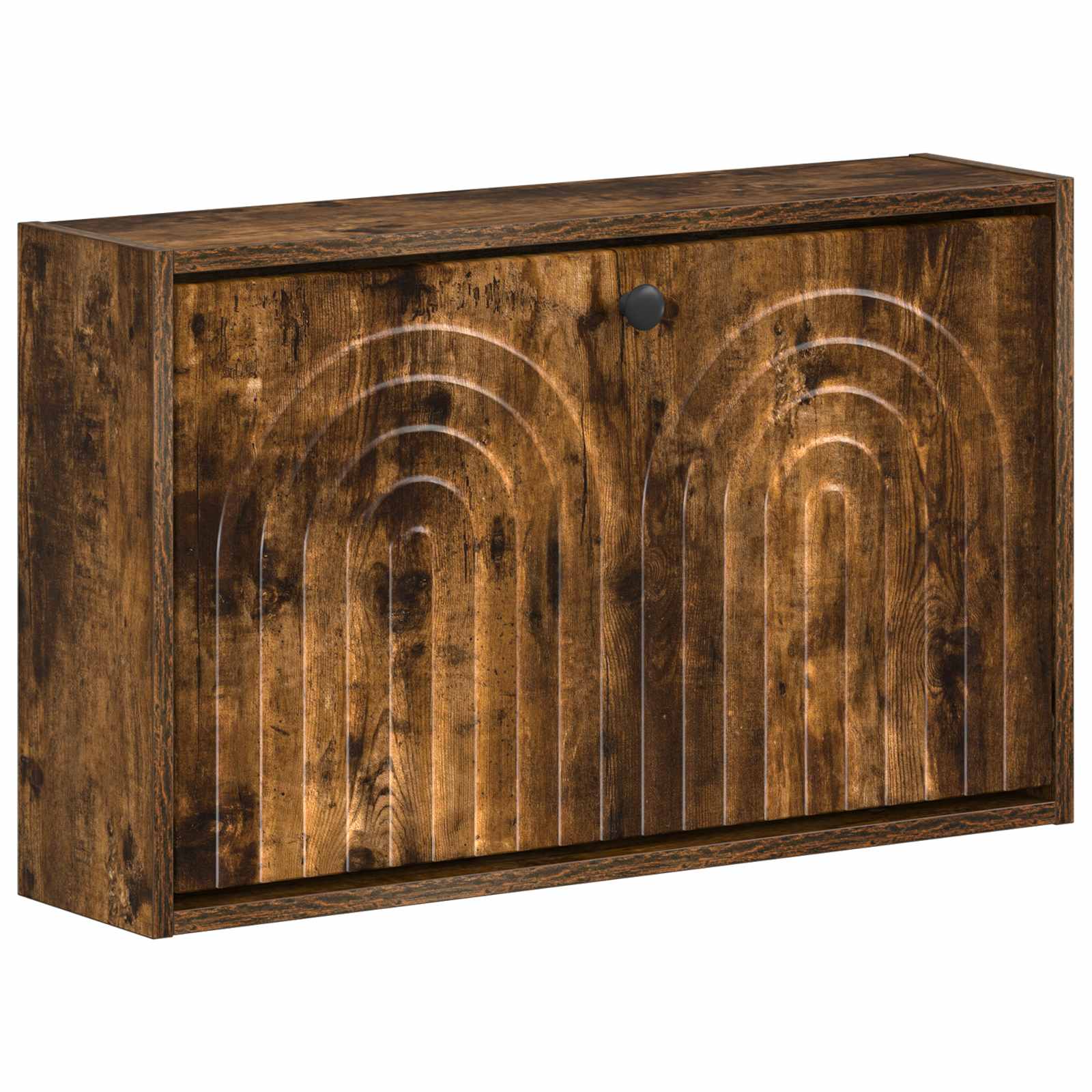 vidaXL Wisząca szafka na buty ALKMAAR 71 x 17 x 43 cm Dąb wędzony