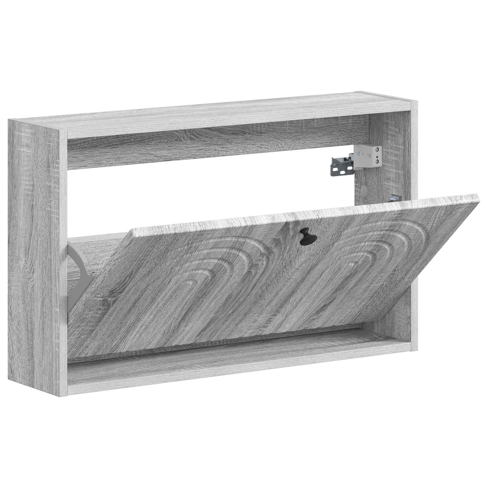 vidaXL Wisząca szafka na buty ALKMAAR 71 x 17 x 43 cm Szary Sonoma