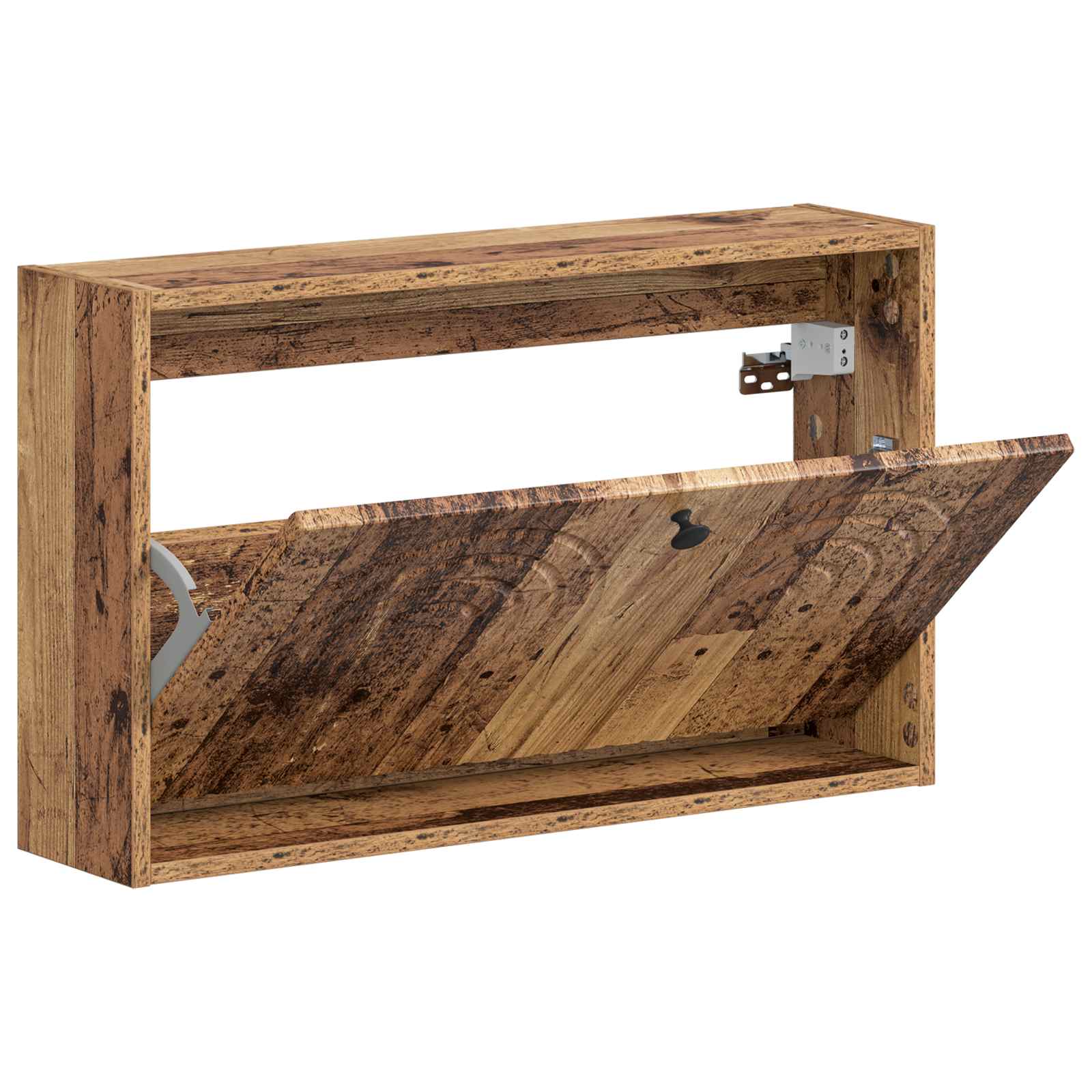 vidaXL Wisząca szafka na buty ALKMAAR 71 x 17 x 43 cm Stare drewno
