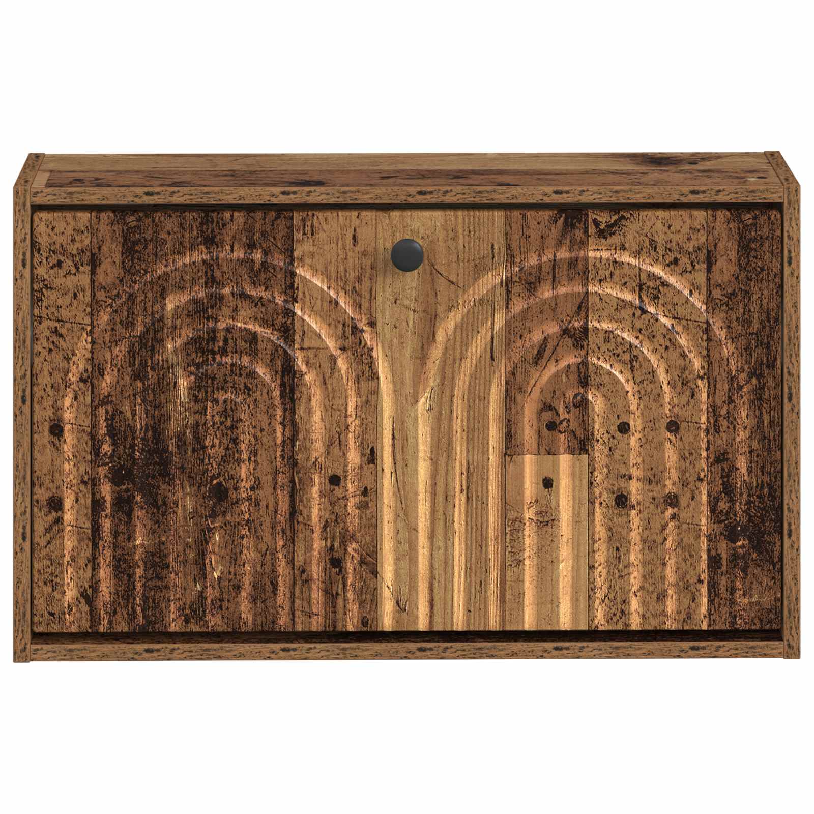 vidaXL Wisząca szafka na buty ALKMAAR 71 x 17 x 43 cm Stare drewno