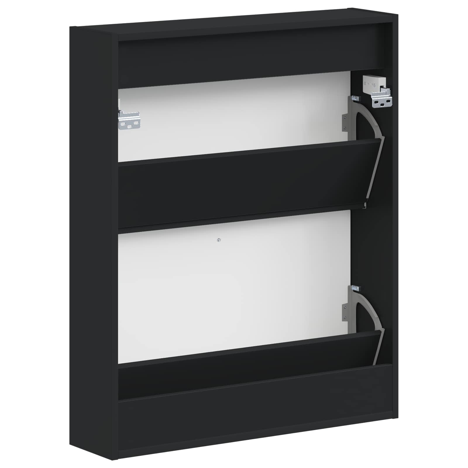 vidaXL Wisząca szafka na buty ALKMAAR 71 x 17 x 86 cm Czarny