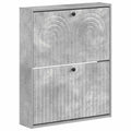 vidaXL Wisząca szafka na buty ALKMAAR 71 x 17 x 86 cm Betonowy szary
