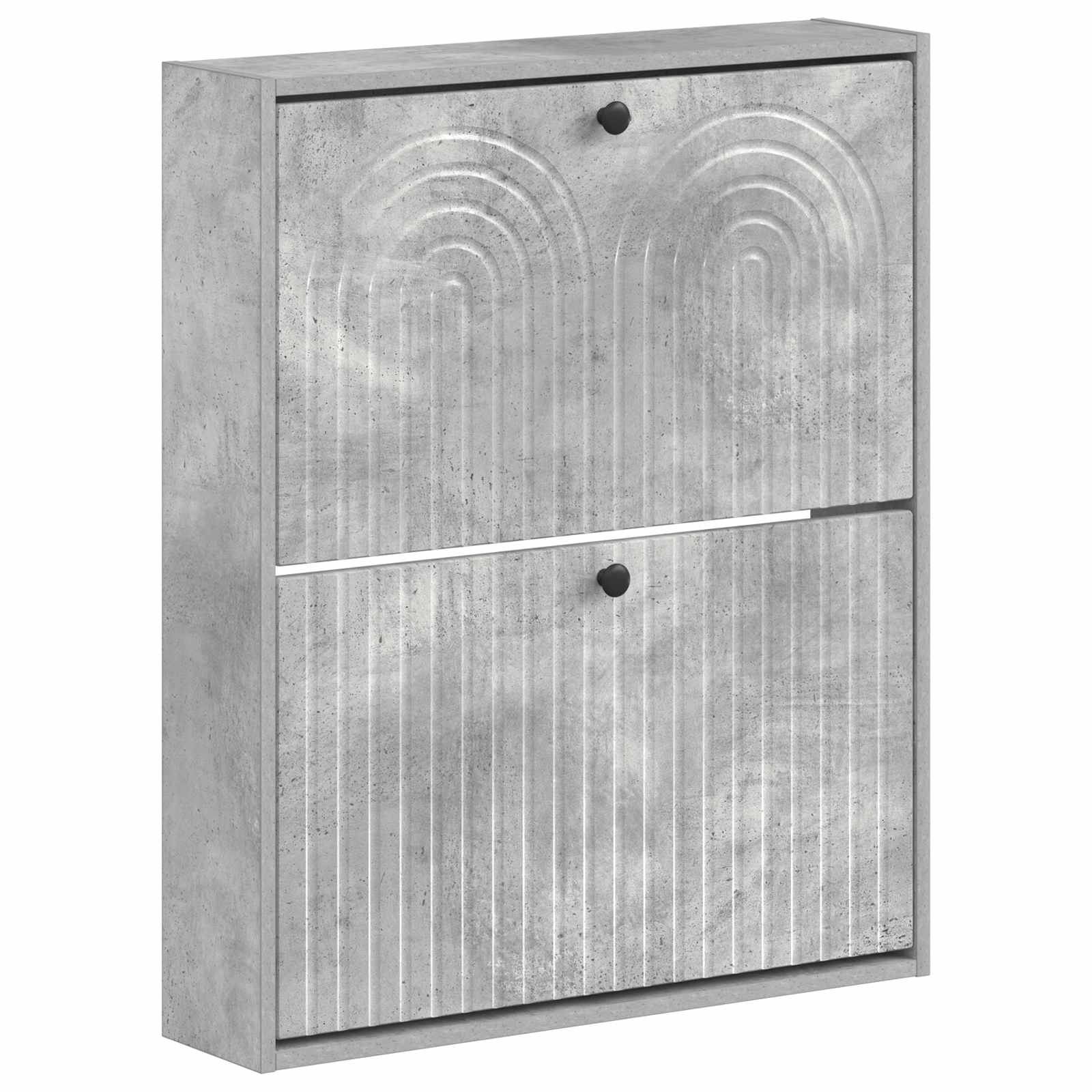 vidaXL Wisząca szafka na buty ALKMAAR 71 x 17 x 86 cm Betonowy szary